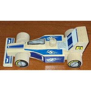 Wooden Genuine Build-a-Car RaceCar Very good condition Assembled 6"